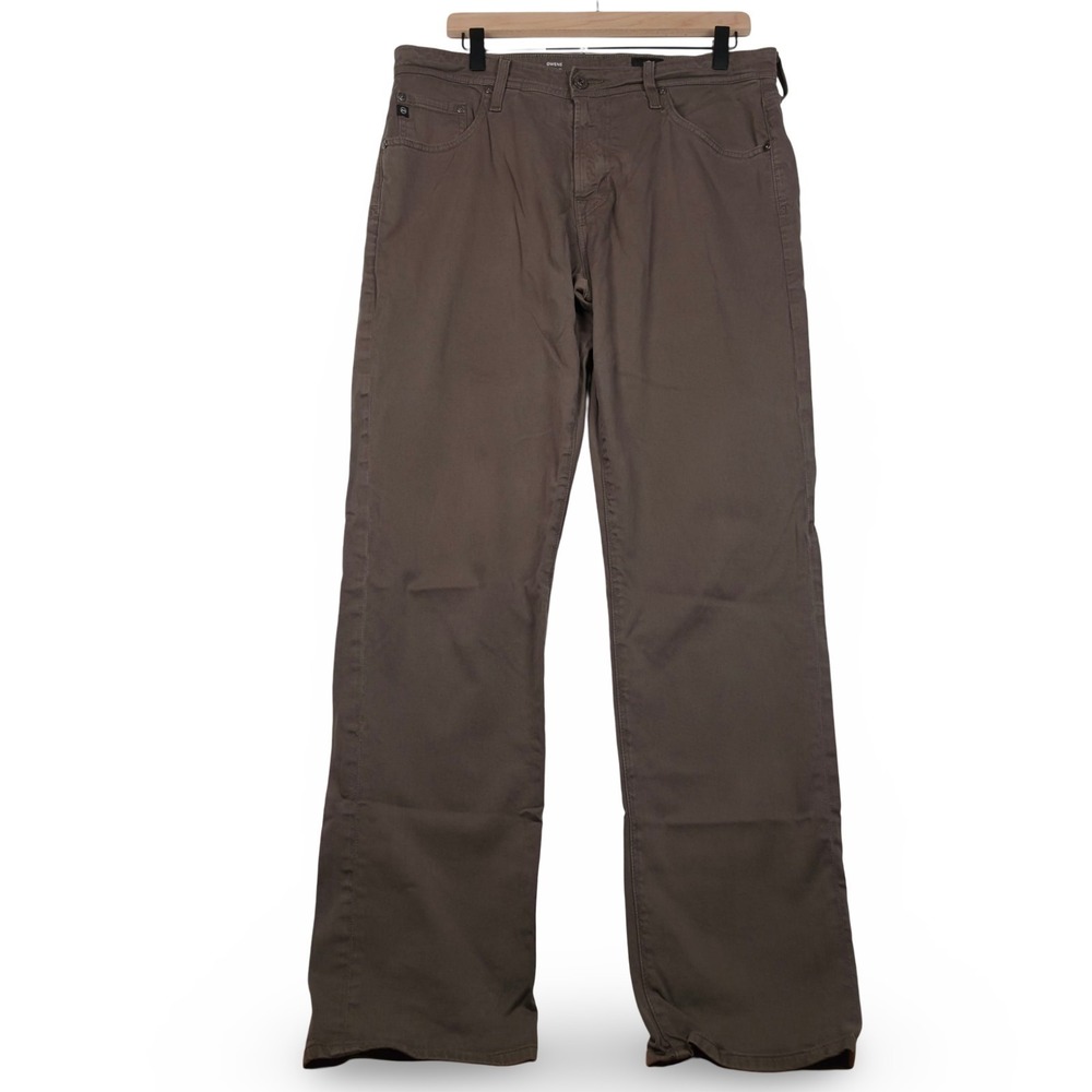 AG Adriano Goldschmied Owens Athletic Fit‎ Jeans Mens 33x32 Brown Stretch Pants